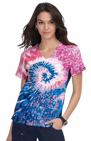 Reform Placement Top - Groovy Floral NvyElecBCrl