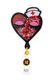 koi Shaker Badges - Nurse Heart - Regular
