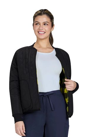 Two Cool Reversible Jacket - Black/Yellow Plaid