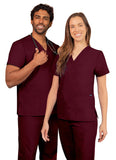 Adar Universal Unisex V-Neck 2 Pocket Scrub Top