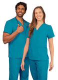 Adar Universal Unisex V-Neck 2 Pocket Scrub Top