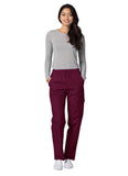 Adar Universal Natural-Rise Multipocket Cargo Tapered Leg Pants Petite