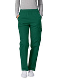 Adar Universal Natural-Rise Multipocket Cargo Tapered Leg Pants Petite