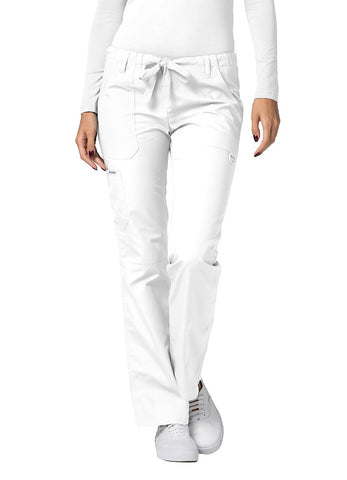Adar Universal Low-Rise Multipocket Drawstring Straight Leg Pants Petite