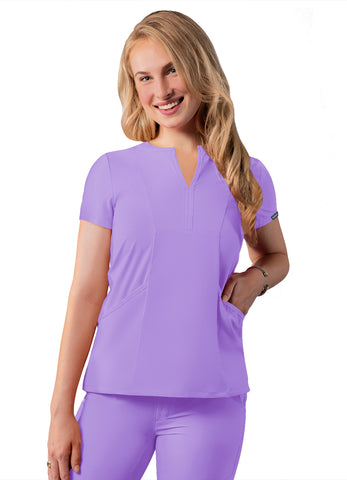 ADAR Addition Women's Notched V-neck Scrub Top1