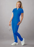 ADAR Addition Women's Notched V-neck Scrub Top1
