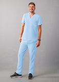 ADAR Addition Men's Classic V-Neck Scrub Top1