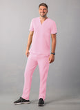 ADAR Addition Men's Classic V-Neck Scrub Top1