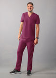 ADAR Addition Men's Classic V-Neck Scrub Top1