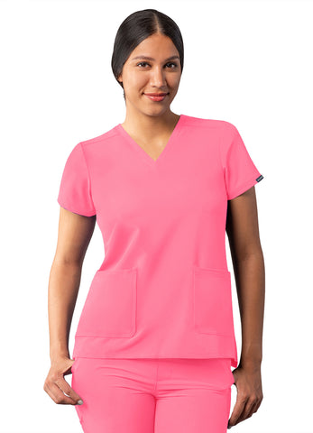 ADAR Addition Women's Modern V-Neck Scrub Top