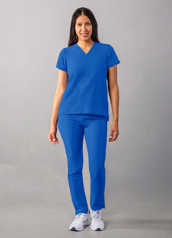 ADAR Addition Women's Modern V-Neck Scrub Top1
