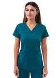 ADAR Pro Womenâ€™s Sweetheart V-neck Scrub Top