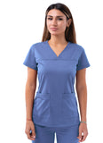ADAR Pro Womenâ€™s Sweetheart V-neck Scrub Top