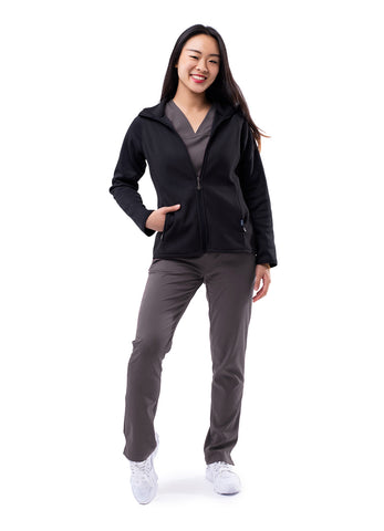 ADAR Pro Womens Performance Full Zip Bonded Fleece Jacket