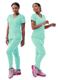 ADAR Pro Women's Modern Athletic Jogger Scrub Set