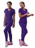 ADAR Pro Women's Modern Athletic Jogger Scrub Set