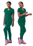 ADAR Pro Women's Modern Athletic Jogger Scrub Set