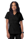 Sivvan Women's Mock Wrap Top/Cargo Pant Scrub Set